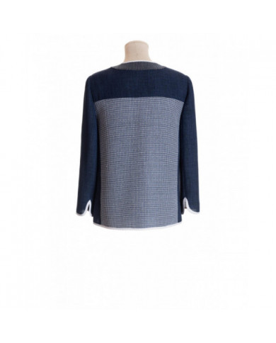 Chaqueta suelta con vivos