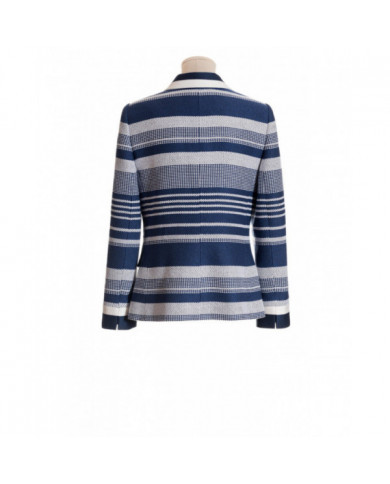 Chaqueta rayas marino-blanco