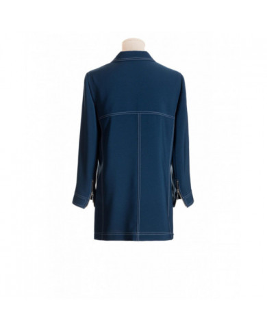 Chaqueta suelta con cremallera