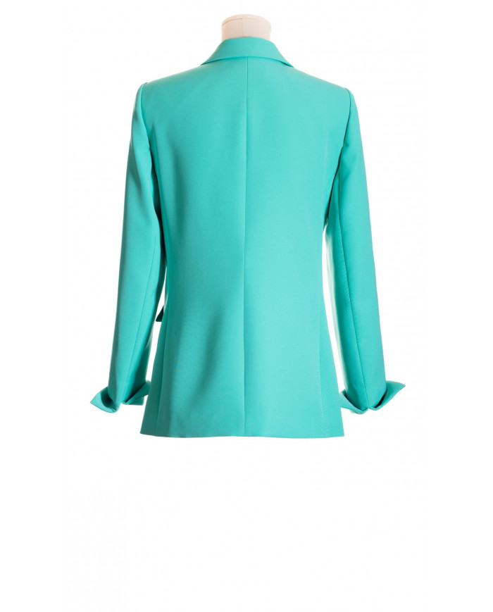 Blazer verde con cinta