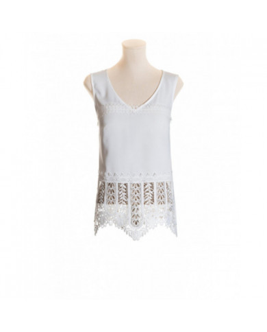 Top con “guipour”