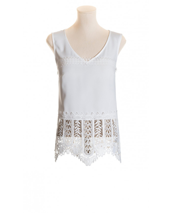 Top con “guipour”