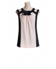 Top Pliegues en Azul Royal