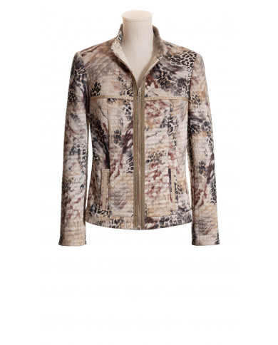 Cazadora «Animal Print» Con Cremallera