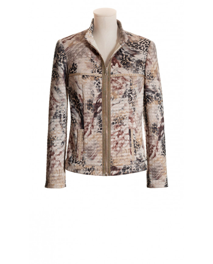 Cazadora «Animal Print» Con Cremallera