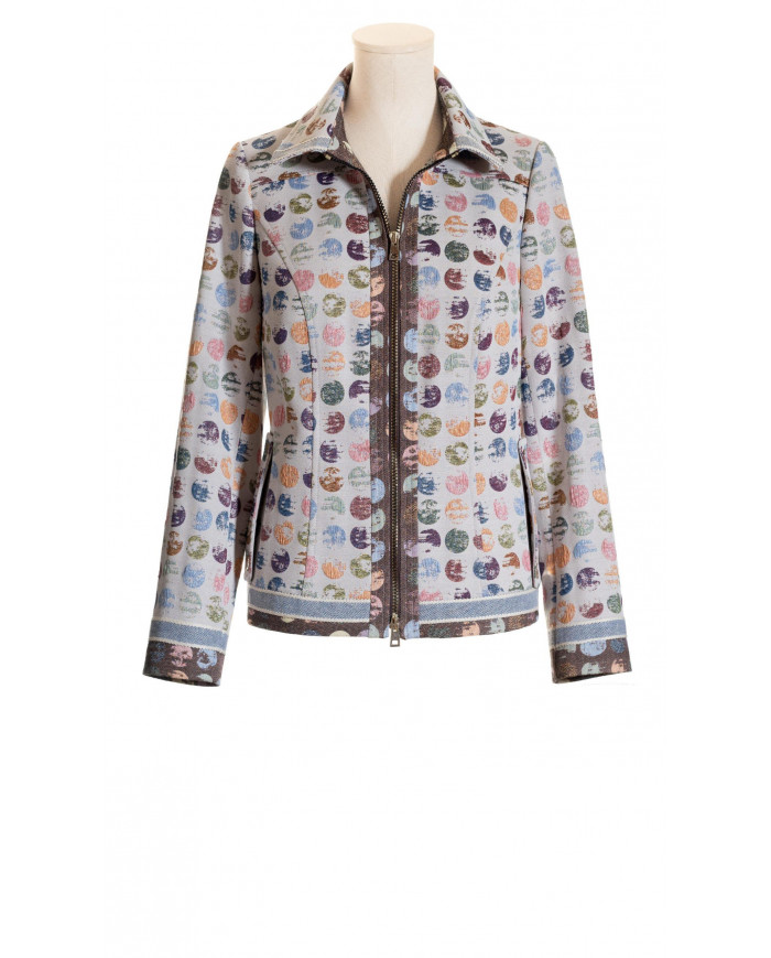 Chaqueta-cazadora lunares strech