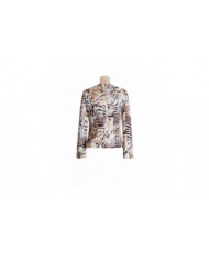 Chaqueta "animal-print" con tejido confort