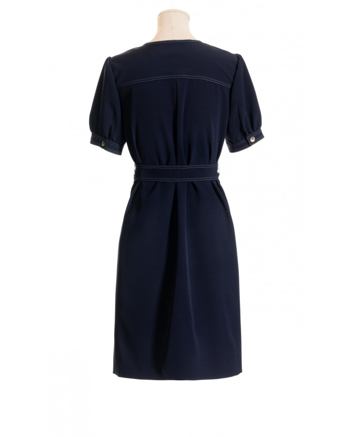 Vestido camisero "marinero" azul