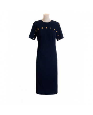 Vestido con adornos botones